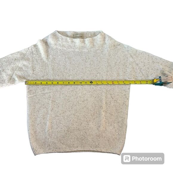 United Arrows Sweater Beaded Embellished Cream Long Sleeve Cozy Women - Picture 7 of 12